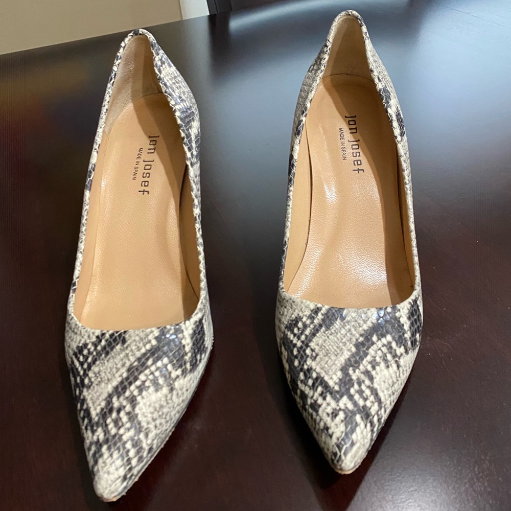Jon Joseph faux python  pumps